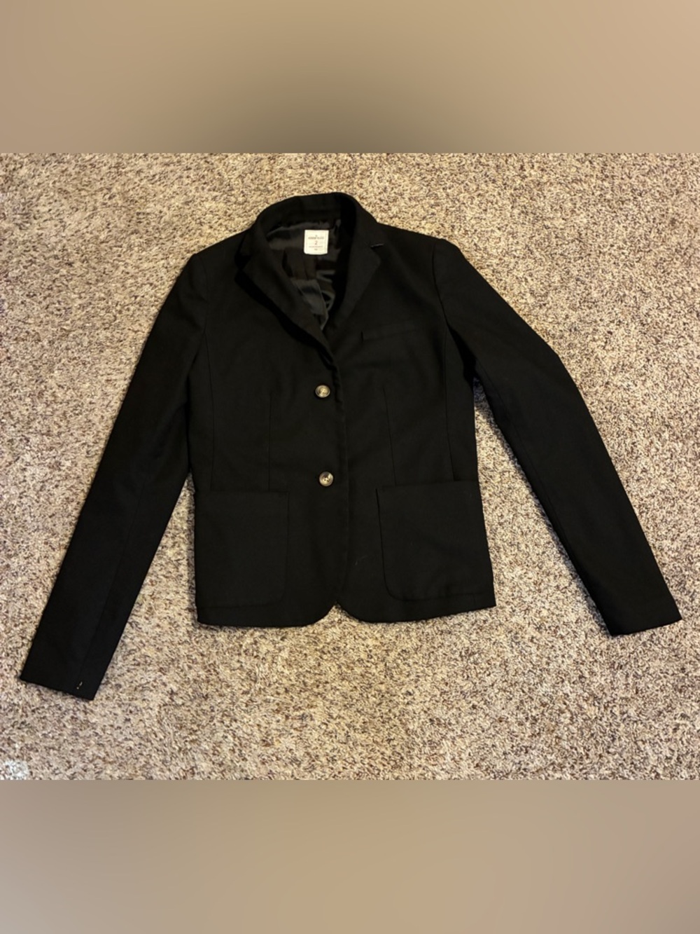 GAP The Academy Black Women's Tailored Blazer Jacket